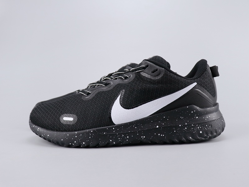 2020 Men Nike Legned React Black White Swoosh Shoes - Click Image to Close